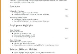 Basic Resume for First Job Free Resume Templates First Job Simple Resume Examples