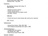 Basic Resume for First Job Sample Resumes for High School Students Student Resume