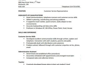 Basic Resume Help Sample Customer Service Representative Resume 9 Free