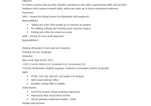 Basic Resume High School Student Basic Resume Templates for High School Students Business
