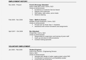 Basic Resume History Basic Resume Examples for Part Time Jobs World Of Reference