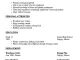 Basic Resume How to Outline for A Resume Resume Outline Job Resume Template