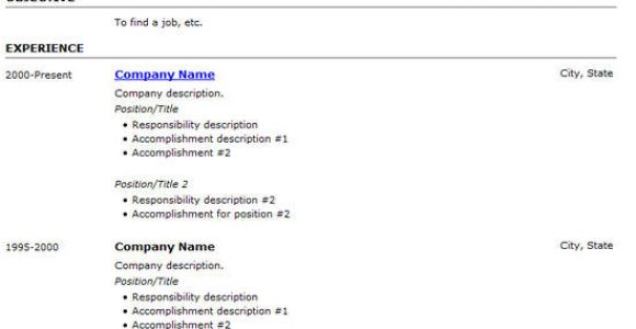 Basic Resume HTML Code 25 Free HTML Resume Templates for Your Successful Online