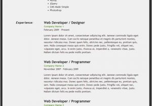 Basic Resume HTML Code How to Create An HTML5 Microdata Powered Resume