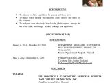 Basic Resume In Philippines Resume Registered Nurse