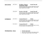 Basic Resume Instructions Simple Resume Template