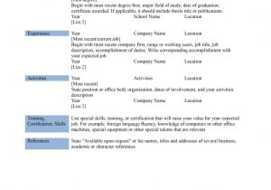 Basic Resume Layout Examples Basic Resume Templates Madinbelgrade