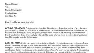 Basic Resume Letter Sample Resume Cover Letter format 6 Documents In Pdf Word