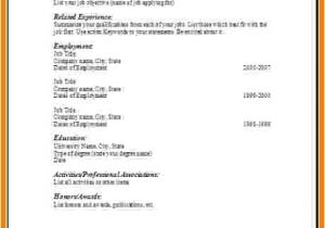 Basic Resume List 5 Blank Basic Resume Template Professional Resume List