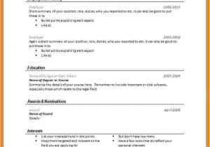 Basic Resume List 6 Simple Resume Template Download Professional Resume List