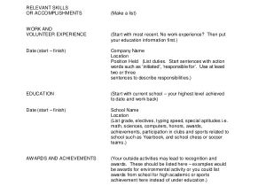 Basic Resume Look Sample Resume Outline 8 Examples In Pdf
