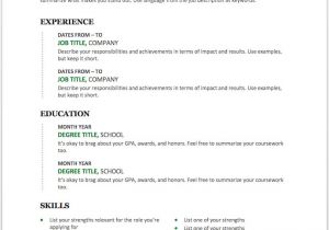 Basic Resume Microsoft Word Template 25 Free Resume Templates for Microsoft Word How to Make