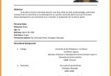 Basic Resume Philippines 11 Resume Samples Philippines Sample Resume format