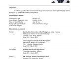 Basic Resume Philippines Latest Resume