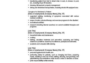 Basic Resume Profile Examples Caregiver Professional Resume Templates Free Sample