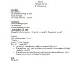 Basic Resume Template for High School Graduate High School Resume Template 9 Free Word Excel Pdf