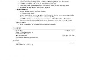 Basic Resume Template for High School Graduate Resume for High School Graduate Best Resume Collection