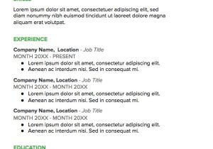 Basic Resume Template Google Docs Google Doc Resume Templates