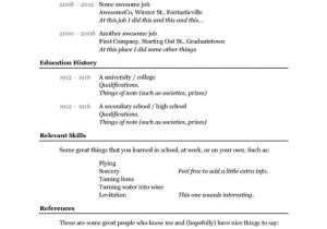 Basic Resume Template Word Basic Resume Template Bravebtr