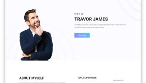 Basic Resume Website 17 Free Bootstrap HTML Resume Templates for Personal Cv