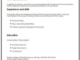 Basic Resume without Experience Cv Sample without Work Experience Cv Example with No Job