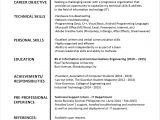 Basic Resume without Experience Sample Resume format for Fresh Graduates One Page format
