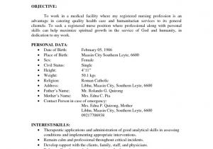Basic Rn Resume Resume Nurses Sample Sample Resumes