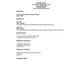 Basic Sample Resume for No Experience Sample High School Student Resume 8 Examples In Word Pdf
