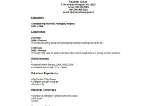 Basic Sample Resume for No Experience Sample High School Student Resume 8 Examples In Word Pdf