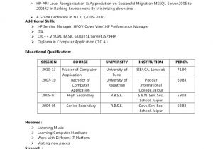 Basic Sql Knowledge Resume Ramakant Resume