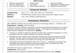 Basic Sql Knowledge Resume Sample Resume for A Midlevel Computer Programmer Monster Com