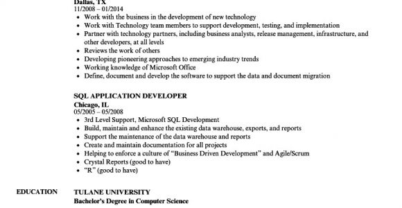 Basic Sql Knowledge Resume Sql Resume Samples Velvet Jobs