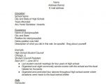 Basic Student Resume High School Resume Template 9 Free Word Excel Pdf