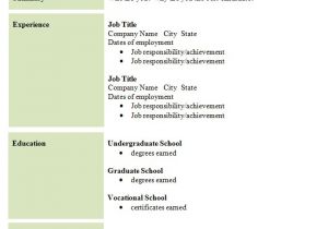 Basic Template for Resume Simple Resume Template 46 Free Samples Examples
