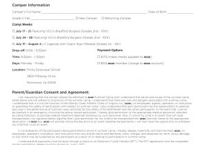 Basketball Contract Template 10 Basketball Registration form Samples