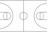 Basketball Court Layout Template Basketball Field In the Vector