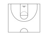 Basketball Court Layout Template Basketball Half Court Template Templates Resume