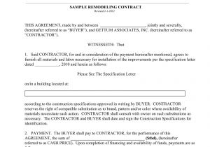 Bathroom Renovation Contract Template 10 Bathroom Renovation Contract Template Examples Pdf