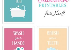 Bathroom Templates Free Download Download This Set Of 3 Free Printables for Your Kids Bathroom