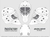 Bauer Goalie Mask Template Mask Templates the Goalie Archive