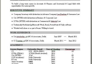 Bba Student Resume Resume format Resume format for Bba Students