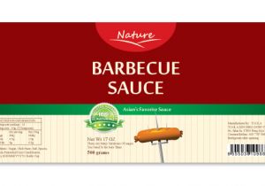 Bbq Sauce Label Template Barbecue Sauce Label Template