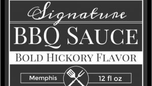 Bbq Sauce Label Template Signature Barbecue Sauce Label Label Templates Ol500