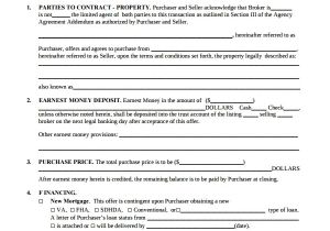 Bc Real Estate Contract Of Purchase and Sale Template Sample Real Estate Purchase Agreement Template 14 Free