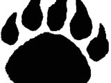 Bear Footprints Template Bear Paw Art Clipart Best