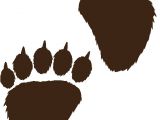 Bear Footprints Template Free Paw Prints Clipart