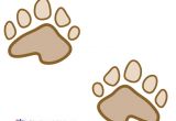 Bear Footprints Template Teddy Bear Stencil Printable