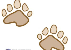 Bear Footprints Template Teddy Bear Stencil Printable