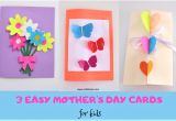 Beautiful and Easy Mother S Day Card 3 Easy and Beautiful Mothers Day Cards for Kids Mothers
