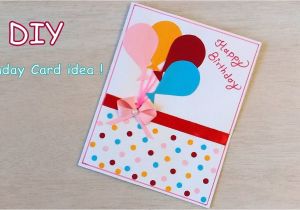 Beautiful and Simple Birthday Card Diy Beautiful Handmade Birthday Card Quick Birthday Card